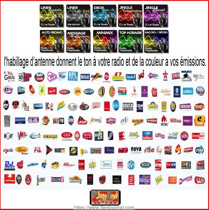 Logos partenaires radio  de Djeepyprod.com
